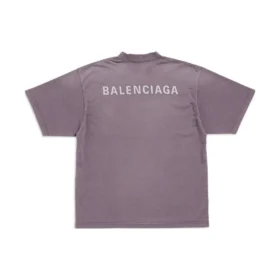 T-Shirt mit Rückenprint, mittlere Passform «Purple Grey» 764235TPVK15500