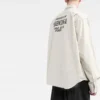 T-Shirt mit Rückseitenaufdruck «Ecru» 703843TKM019800