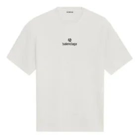 T-Shirt mit Rundhalsausschnitt und Sponsorenlogo, weiss 612965TJVD99054
