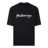 T-Shirt mit Schriftzug-Logo «Black White» 612966TMVB41070