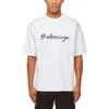 T-Shirt mit Schriftzug-Logo «Weiss/Schwarz» 612966TMVB49040