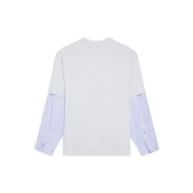 T-Shirt mit Slime-Logo und Lagenlook «Grey» 671401TLVF11203