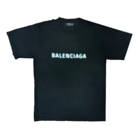T-Shirt mit verschwommenem Logo «Black Blue» 661705TKVD51070