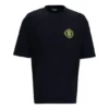 T-Shirt mit Wappen-Logo «Black» 612966TLV611000