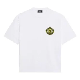 T-Shirt mit Wappen-Logo «Weiss» 612966TLV619000