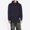 Tab Worn-Out Zip-Up Hoodie «Schwarz» 697949TMVC21151