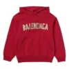 Tape Type Cotton Hoodie «Red» 682019TOVB36400