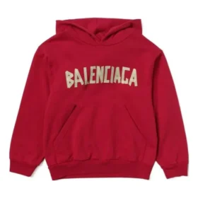 Tape Type Cotton Hoodie «Red» 682019TOVB36400