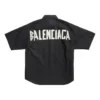 Tape Type Kurzarm-Shirt, weite Passform «Black» 738761TNM601000