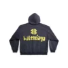 Tape Type Ripped Pocket Hoodie Oversized «Navy Blue» 744441TOVB14140