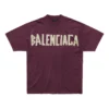Tape Type T-Shirt «Dark Red» 739784TOVA94029