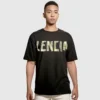 Tape Type T-Shirt, mittlere Passform «Black Faded» 739784TOVA91055