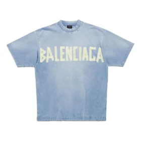 Tape Type T-Shirt, mittlere Passform «Faded Blue» 739784TOVA94530