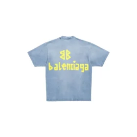 Tape Type T-Shirt, mittlere Passform «Faded Blue» 739784TOVA94530