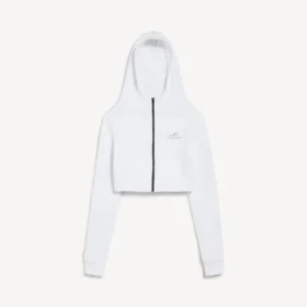 Techwear-Cocoon-Hoodie für Damen in Weiss