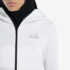 Techwear-Cocoon-Hoodie für Damen in Weiss