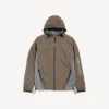 Techwear-Jacke für Herren mit Reissverschluss in Grau Techwear-Jacke für Herren mit Reissverschluss in Grau
