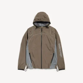 Techwear-Jacke für Herren mit Reissverschluss in Grau