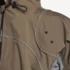 Techwear-Jacke für Herren mit Reissverschluss in Grau Techwear-Jacke für Herren mit Reissverschluss in Grau