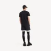 Techwear-Kurzarm-T-Shirt für Herren in Marineblau/Weiss