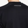 Techwear-Kurzarm-T-Shirt für Herren in Marineblau/Weiss