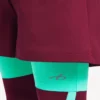 Techwear-Shorts für Herren in Burgunderrot/Aqua