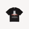 «The Door» Oversize-T-Shirt für Damen in Schwarz