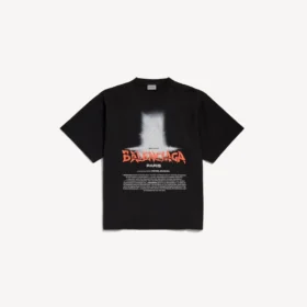 «The Door» Oversize-T-Shirt für Damen in Schwarz