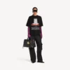 «The Door» Oversize-T-Shirt für Damen in Schwarz