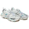 Track 1.0 Sneaker «Weiss-Blau Mesh und Nylon Graffiti» 542023W3SRA9014