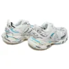 Track 1.0 Sneaker «Weiss-Blau Mesh und Nylon Graffiti» 542023W3SRA9014