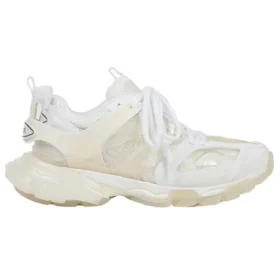 Track Clear Sole Low Mesh-Nylon-Sneaker Weiss 647742W3BM19000