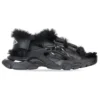 Track-Sandalen «Fake Fur Black» 668560W3CQ31000