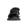 Track-Sandalen «Fake Fur Black» 668560W3CQ31000