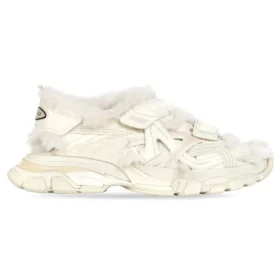 Track-Sandalen «Kunstfell Weiss» 668560W3CQ39700