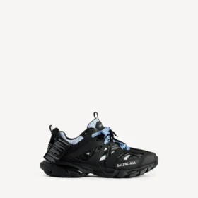 Track-Shirt-Sneaker für Herren in Schwarz/Blau