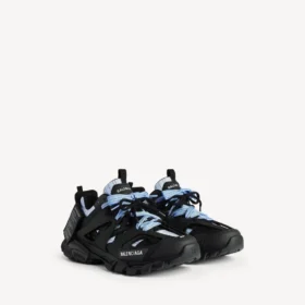 Track-Shirt-Sneaker für Herren in Schwarz/Blau