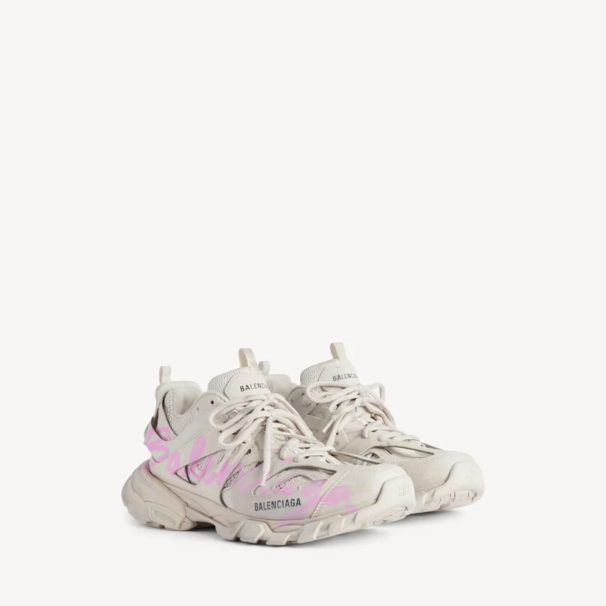 Track Signature Sneaker für Damen in Beige/Pink Track Signature Sneaker für Damen in Beige/Pink