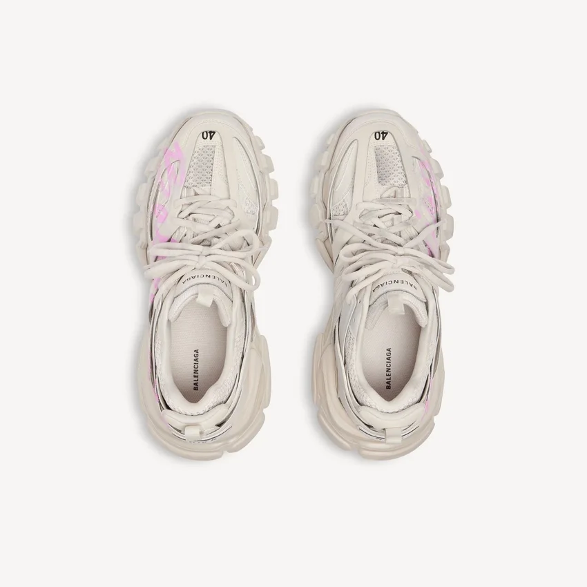 Track Signature Sneaker für Damen in Beige/Pink Track Signature Sneaker für Damen in Beige/Pink