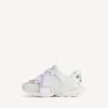 Track-Sneaker für Damen mit Schleifen in Weiss/Rosa Track-Sneaker für Damen mit Schleifen in Weiss/Rosa