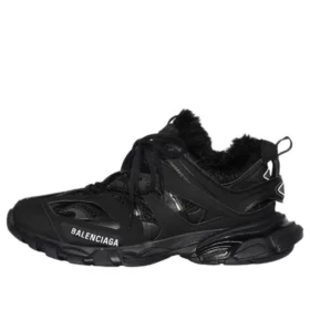 Track-Sneaker «Kunstfell Schwarz» 668556W3CQ11000