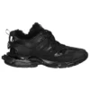 Track-Sneaker «Kunstfell Schwarz» 668556W3CQ11000