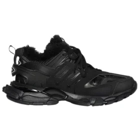 Track-Sneaker «Kunstfell Schwarz» 668556W3CQ11000