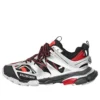 Track-Sneaker «Schwarz Rot Silber» 542023W2FSA1169
