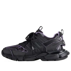 Track-Sock-Sneaker «Schwarz und Hellviolett, Strick und Nylon» 736328W3SKC1058