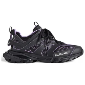 Track-Sock-Sneaker «Schwarz und Hellviolett, Strick und Nylon» 736328W3SKC1058