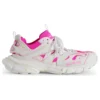 Track-Sock-Sneaker «Weiss und Neonrosa, Strick und Nylon» 736328W3SKC9055