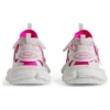 Track-Sock-Sneaker «Weiss und Neonrosa, Strick und Nylon» 736328W3SKC9055