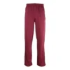 Trainingshose mit gestickten Einsätzen «Burgundy White» 601609TGV046260