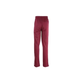 Trainingshose mit gestickten Einsätzen «Burgundy White» 601609TGV046260